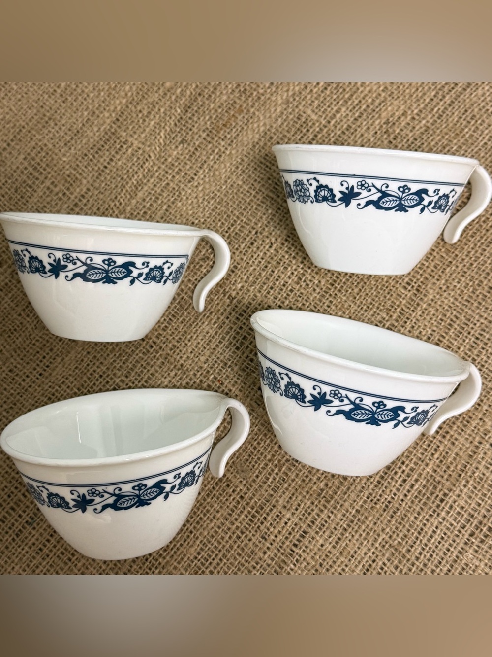 Corelle Old Town Blue Onion coffee cups - Set of 4